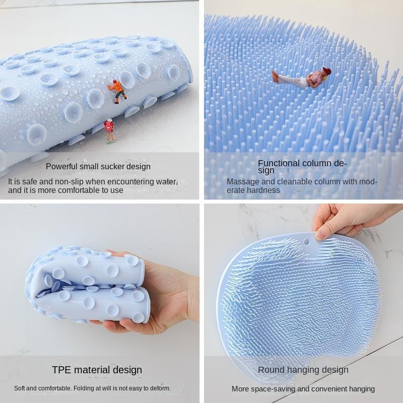 Tpe Bath Mat Safe Suction Massage Mat - Temu