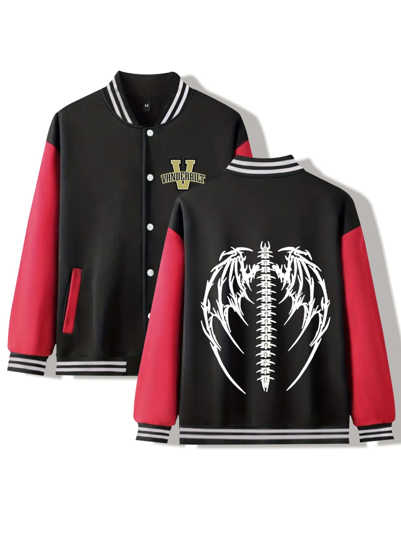 Vandy The Pink Men's Varsity Jacket - White - M