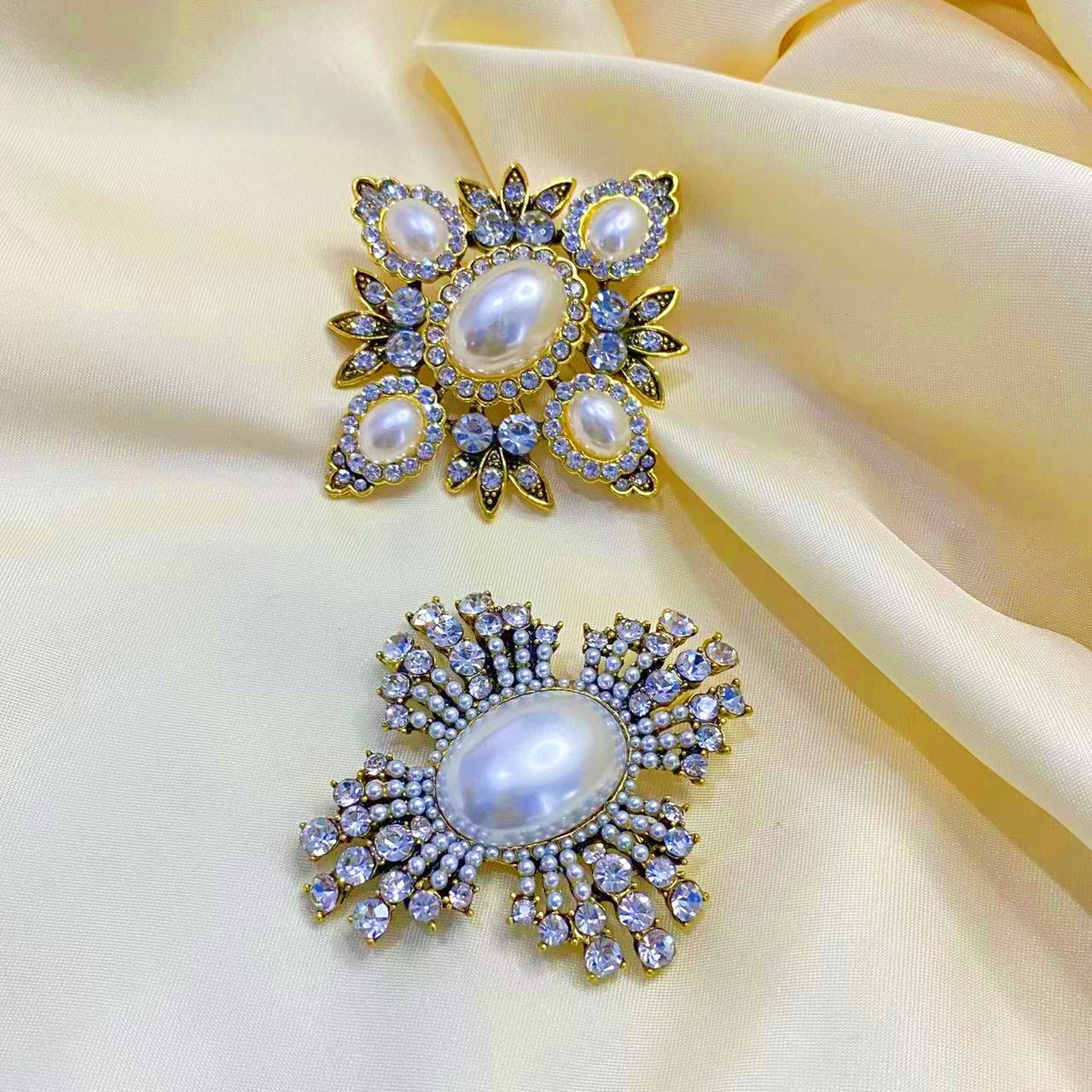 パール ブローチ 3色セット 真珠 ピン アクセサリー フォーマル