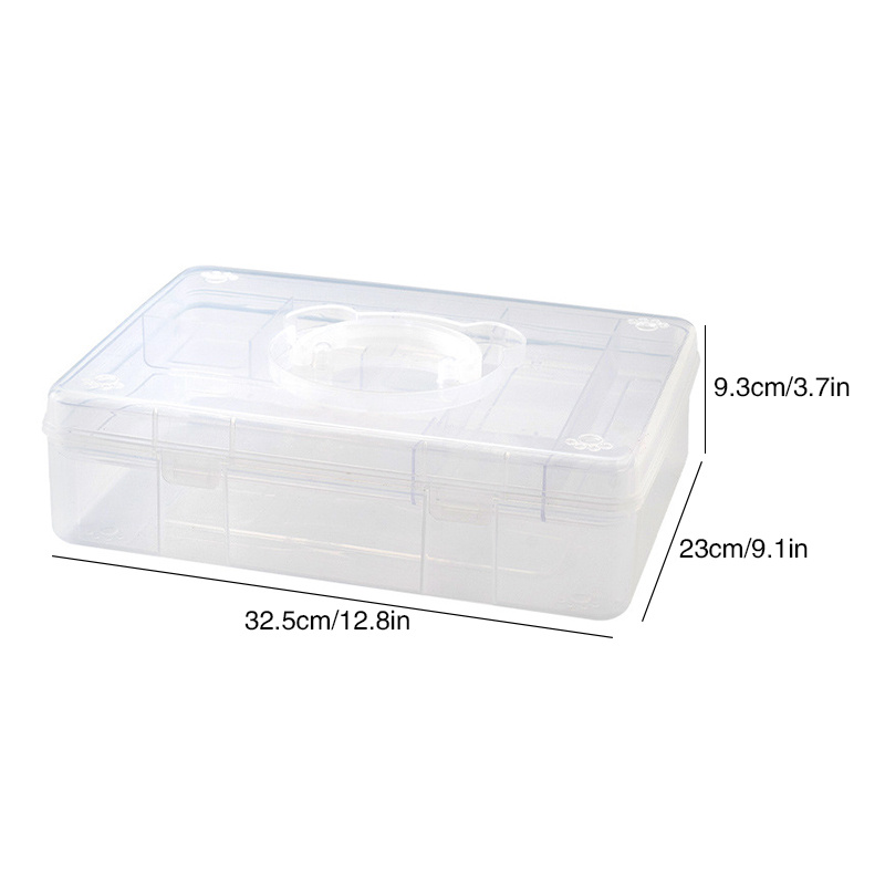 1/3 Pcs Clear Plastic Pencil Boxes, Translucent Pencil Boxes For