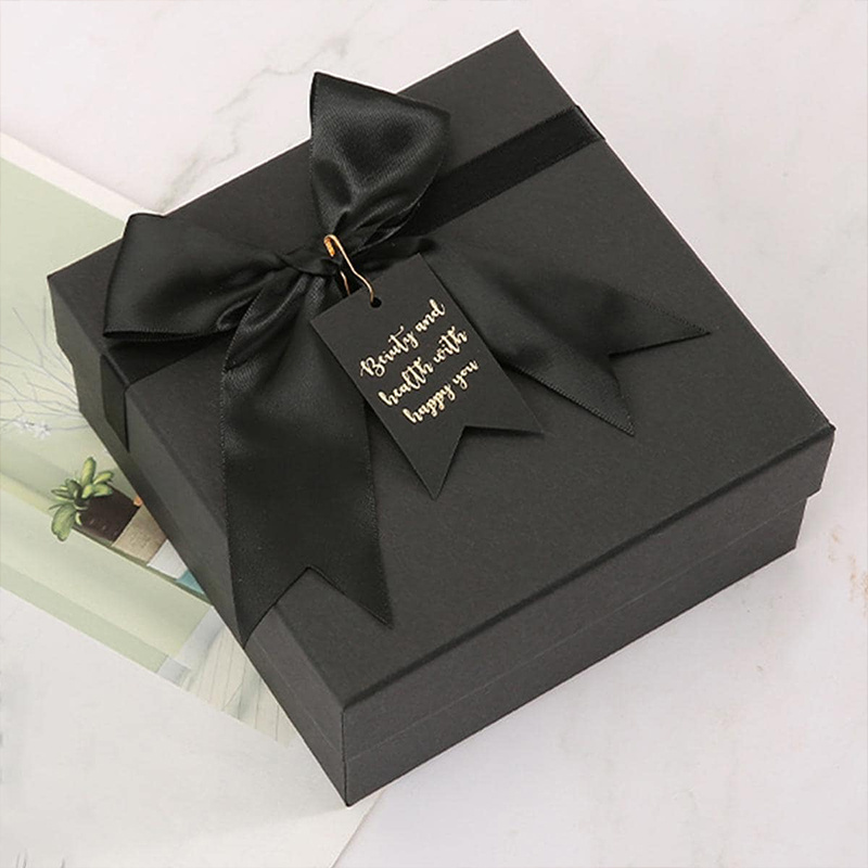 Black Gift Box With Lid Best Man Proposal Box Cardboard - Temu