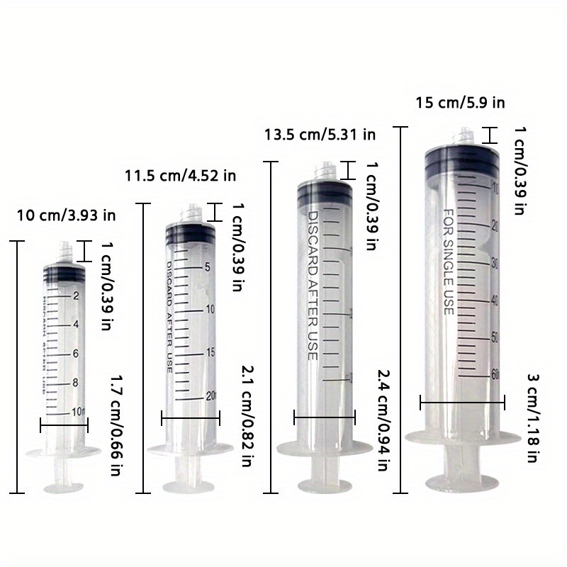 10pcs 10ml/20ml/30ml/60ml Seringue En Plastique Outils De - Temu France