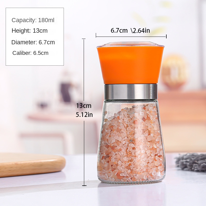 Black Pepper Grinder White Pepper Manual Grinding Bottle Pepper Sea Salt  Rose Black Pepper Salt Grinding For Restaurant Kitchen - Temu