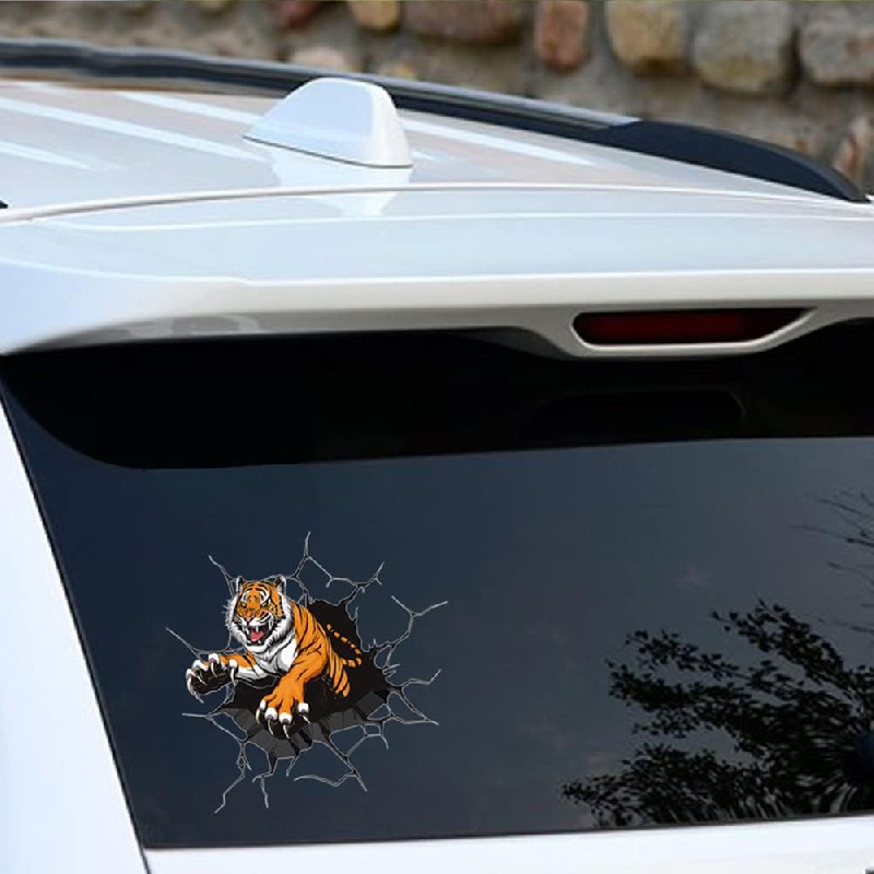 Zcargel Funny Tiger Car Decals 3d Tiger Car Stickers - Temu