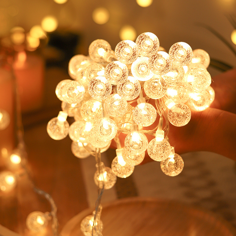 10led/20led/40led Christmas Lights Star Bubble Ball Lamp - Temu