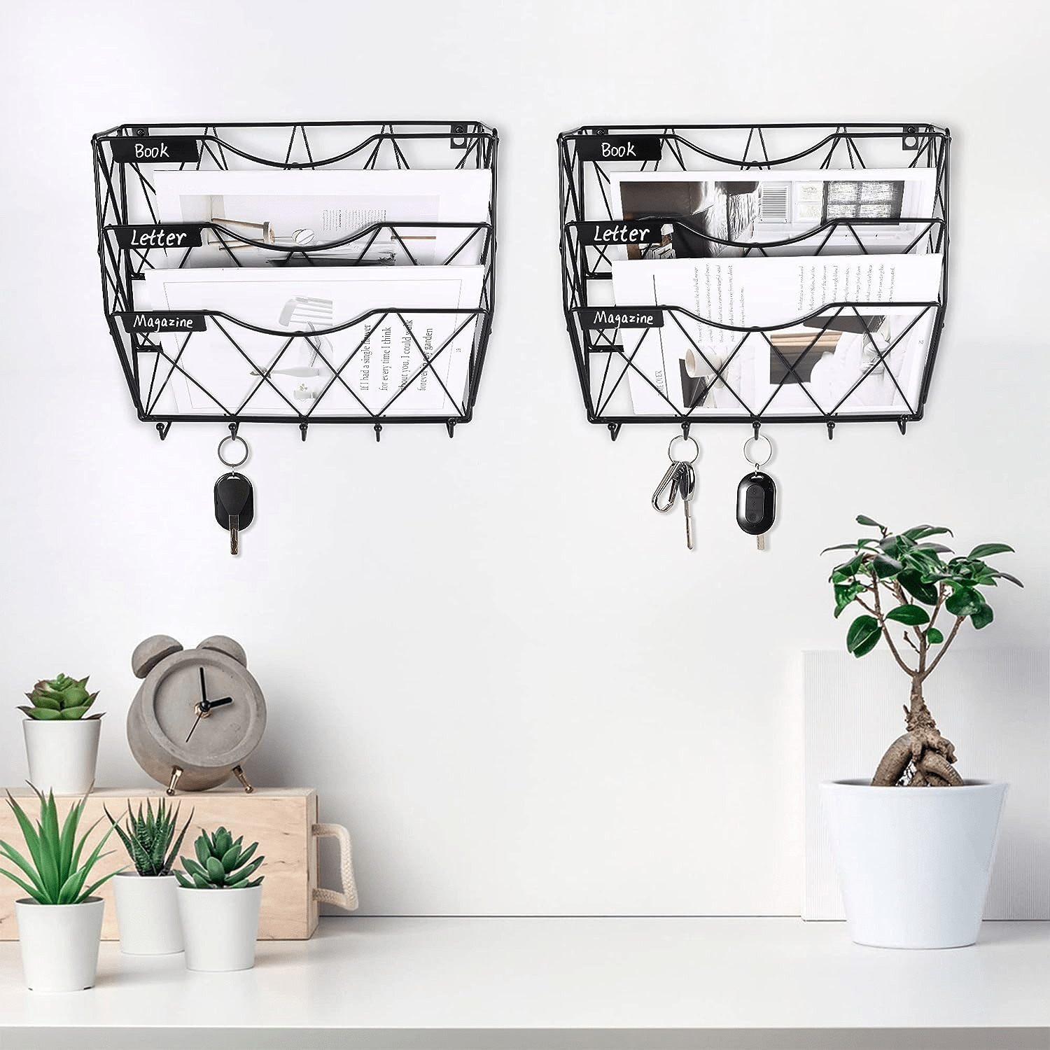 3 Tier Wall File Holder Organizer Hanging File Organizer Temu