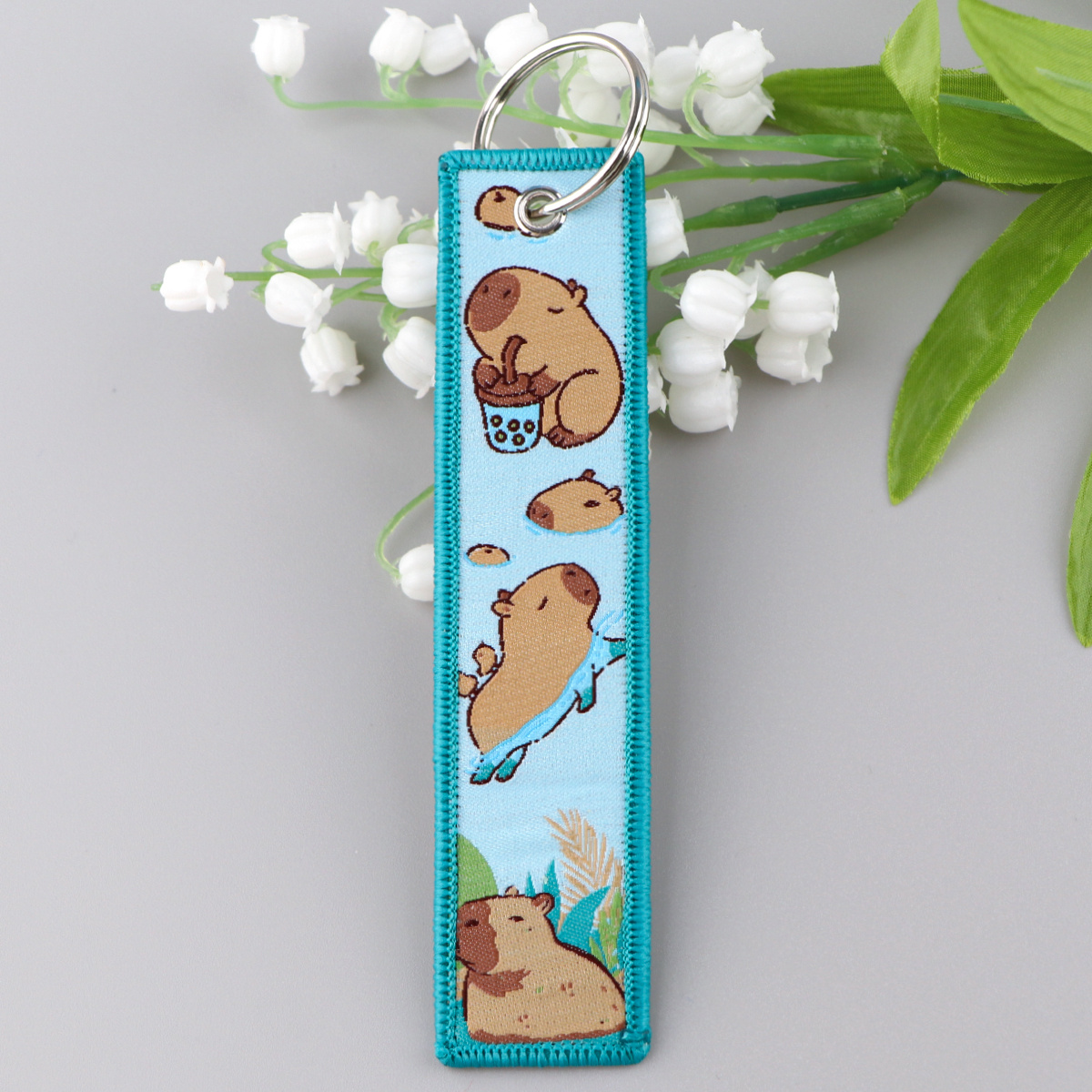 1pc Capybara Funny Keychain Keys Holder Accessories, Jewelry, Jewels Keyring Gift for Men,Temu