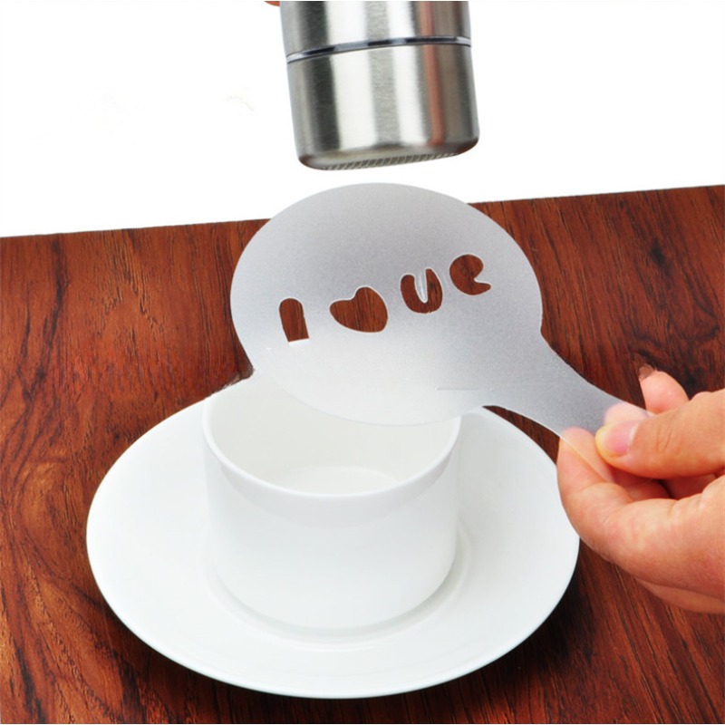 Coffee Stencils Diy Fancy Coffee Printing Model Foam - Temu