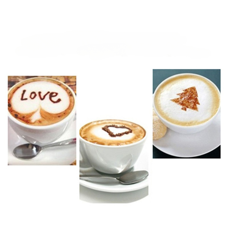 Fancy Coffee Cappuccino Coffee Foam Latte Art Stencils - Temu