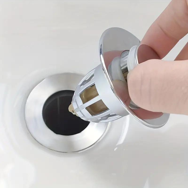 Filtre de vidange du lavabo Salle de bain Cuisine Lavabo Filtre en acier  inoxydable; Filtre de vidange à rebond en acier inoxydable
