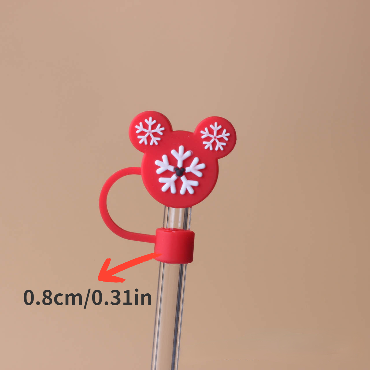 Cute Cartoon Christmas Boutique Series Straw Cover Reusable - Temu