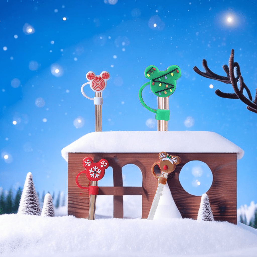 Cute Cartoon Christmas Boutique Series Straw Cover Reusable - Temu