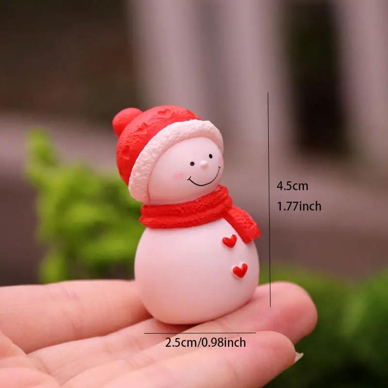 Snowman 2.5 Cm Miniature, Snowman Figurine, Polymerclay Miniature