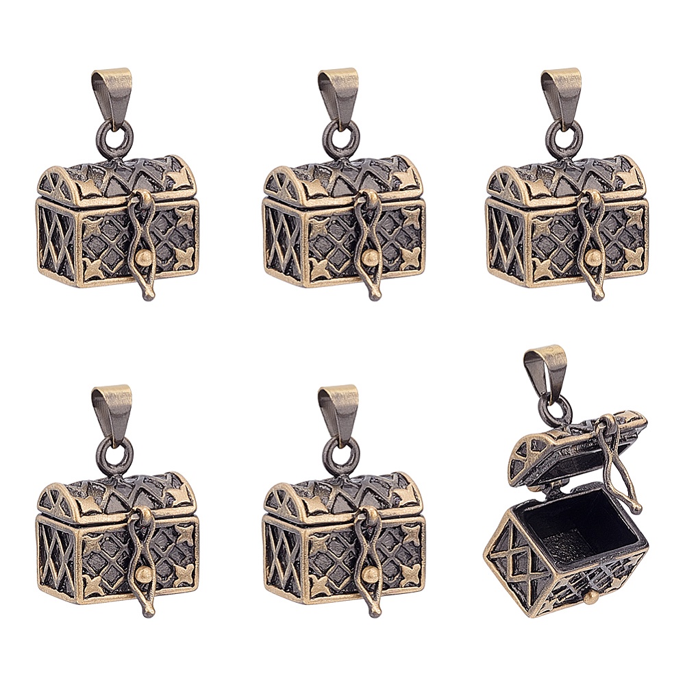 Sterling Silver Cremation Necklace Urn Necklace Prayer Box 