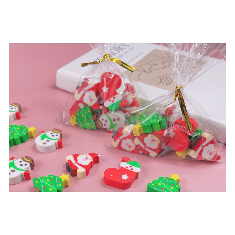 Santa Claus Snowman Eraser Primary School Student - Temu