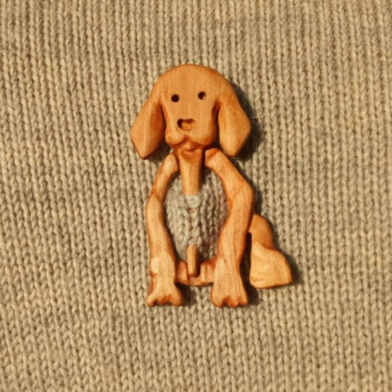 Wooden Brooch Pin Funny Animal Pattern Badge Pins Cartoon - Temu