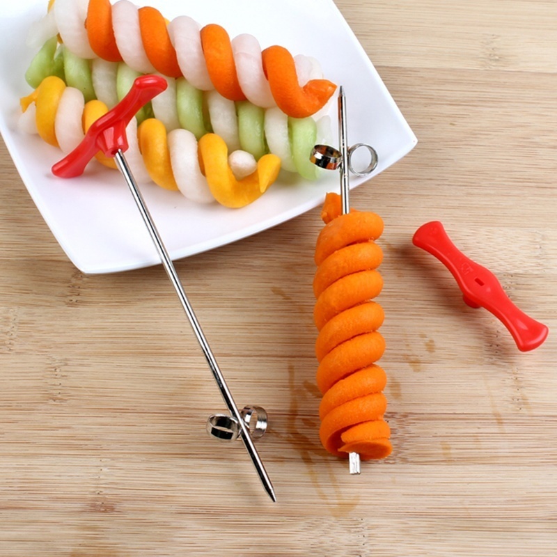 1pc Vegetables Spiral Knife Carving Tool Potato Carrot Cucumber