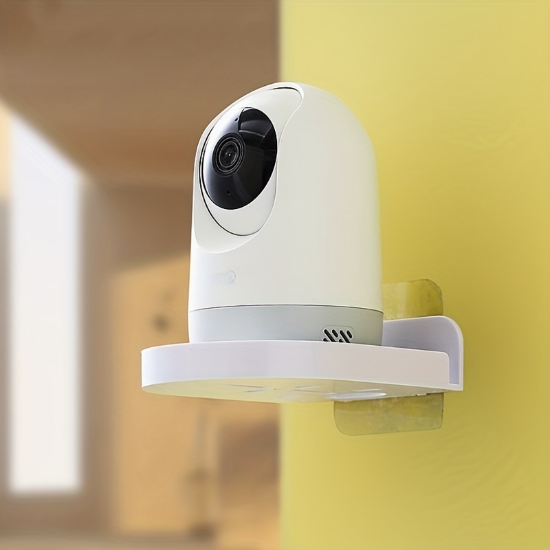 1/3db öntapadós átlátszó monitor lebegő polc biztonsági kamerákhoz és monitorokhoz – nem fúrható fali polc irodai/lakásdekorációs/fürdőszoba tárolására