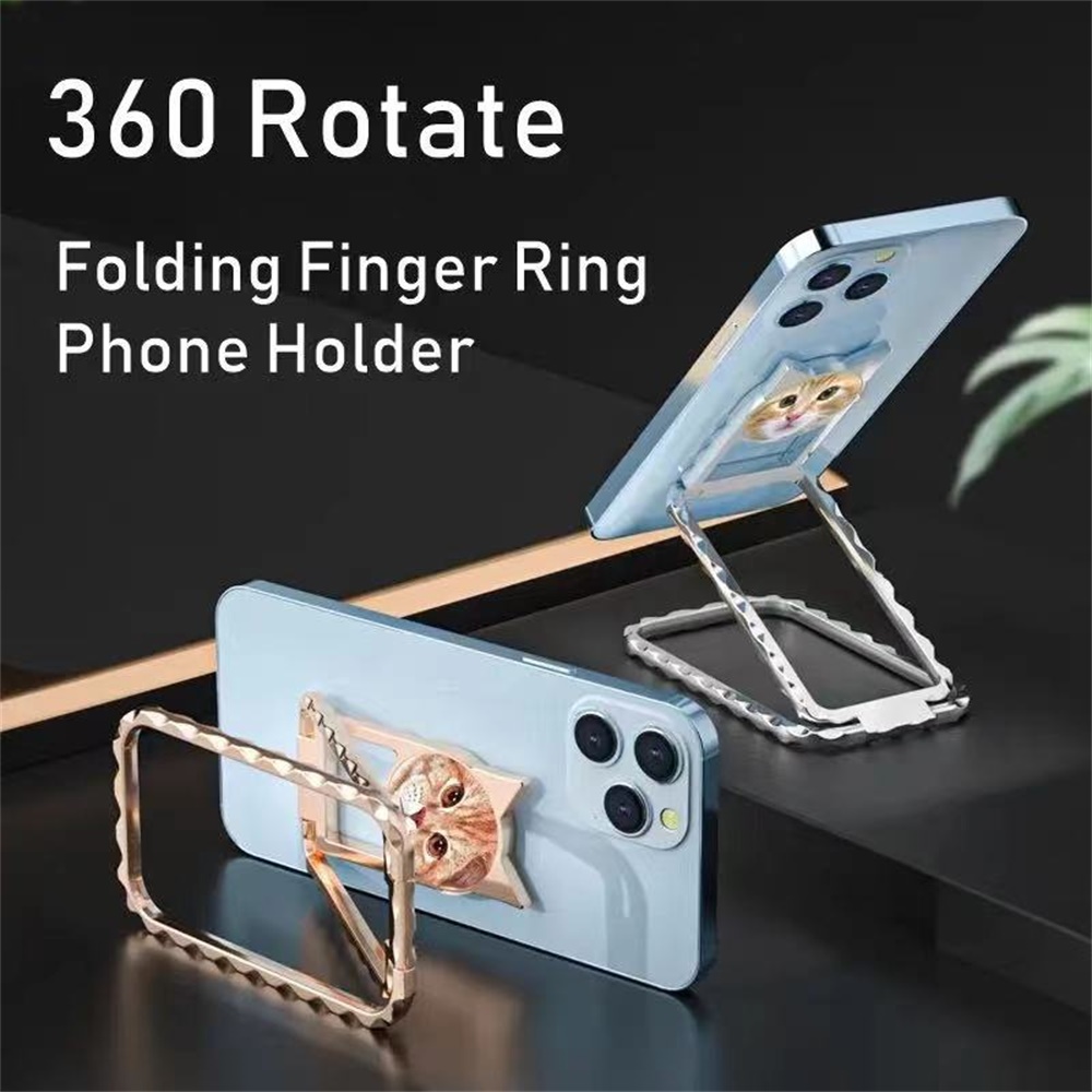 360°Rotating Finger Ring Holder for Cell Phone Universal Back Grip Folding  Stand