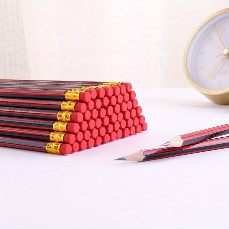 12Pcs /Lot Ordinary Pencil Wooden Lead Pencils 2B/HB Pencil With Eraser  Children Gift Drawing Pencil School Writing Stationery - AliExpress