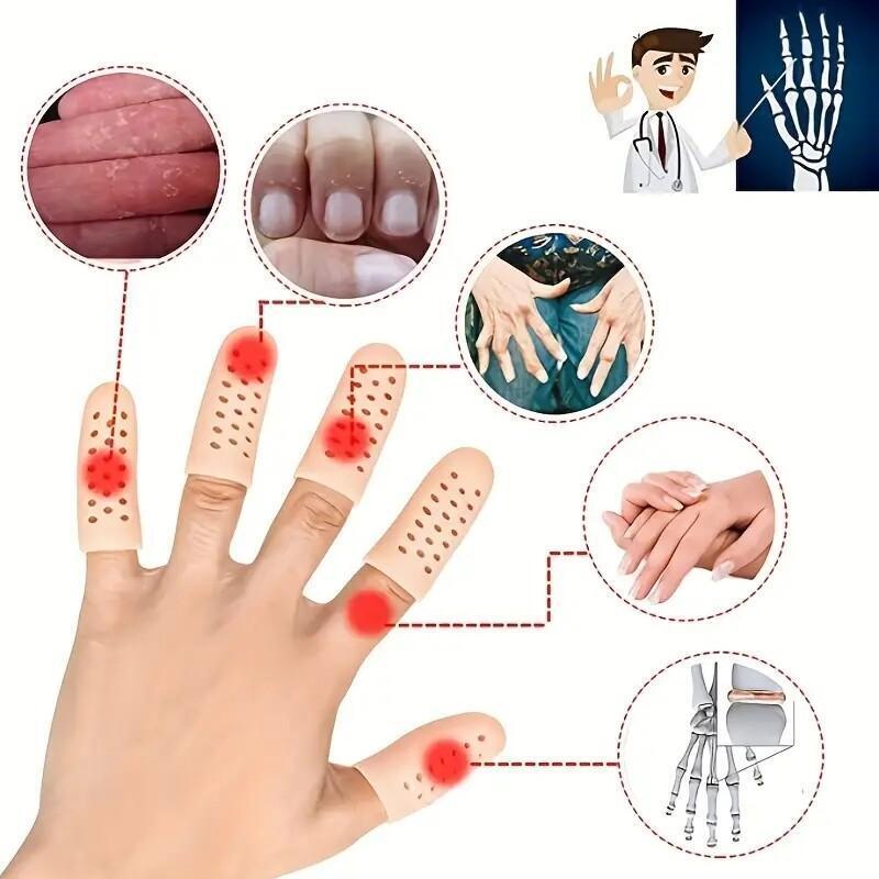 Finger Protectors Finger Caps Silicone Fingertips Protection - Gel Finger  Cots Great For Trigger Finger, Finger Arthritis, Finger Cracking And Other  F