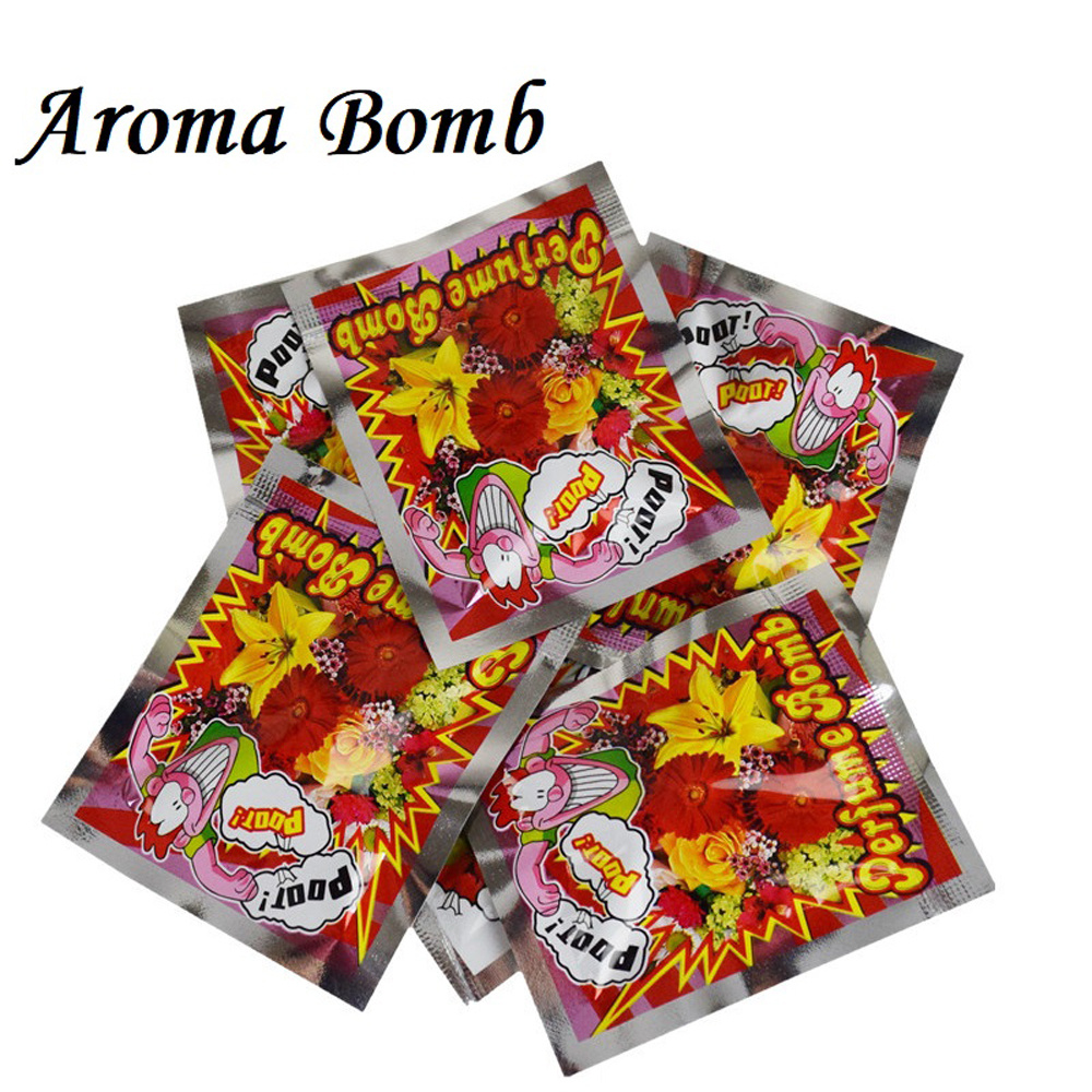 10bag/lot Novelty Fart Bomb Bags Stink Bomb Smelly Exploding Mini