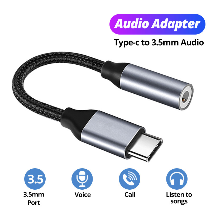 Comprar Cable adaptador de auriculares Micro USB tipo C a conector auxiliar  de 3,5mm para Huawei
