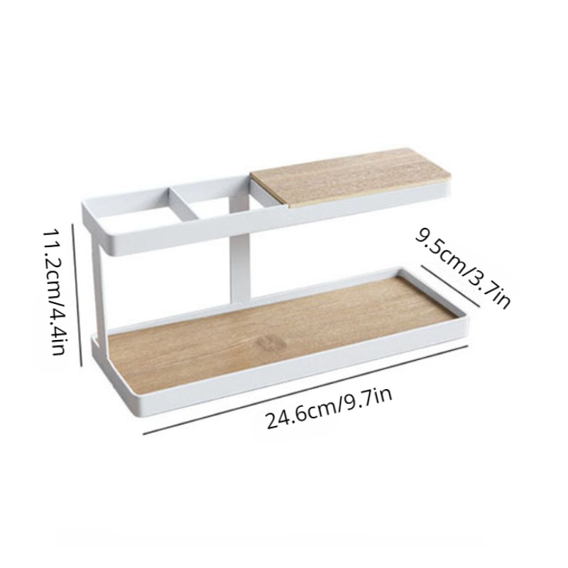 5 Compartment Desktop Corner Organizer