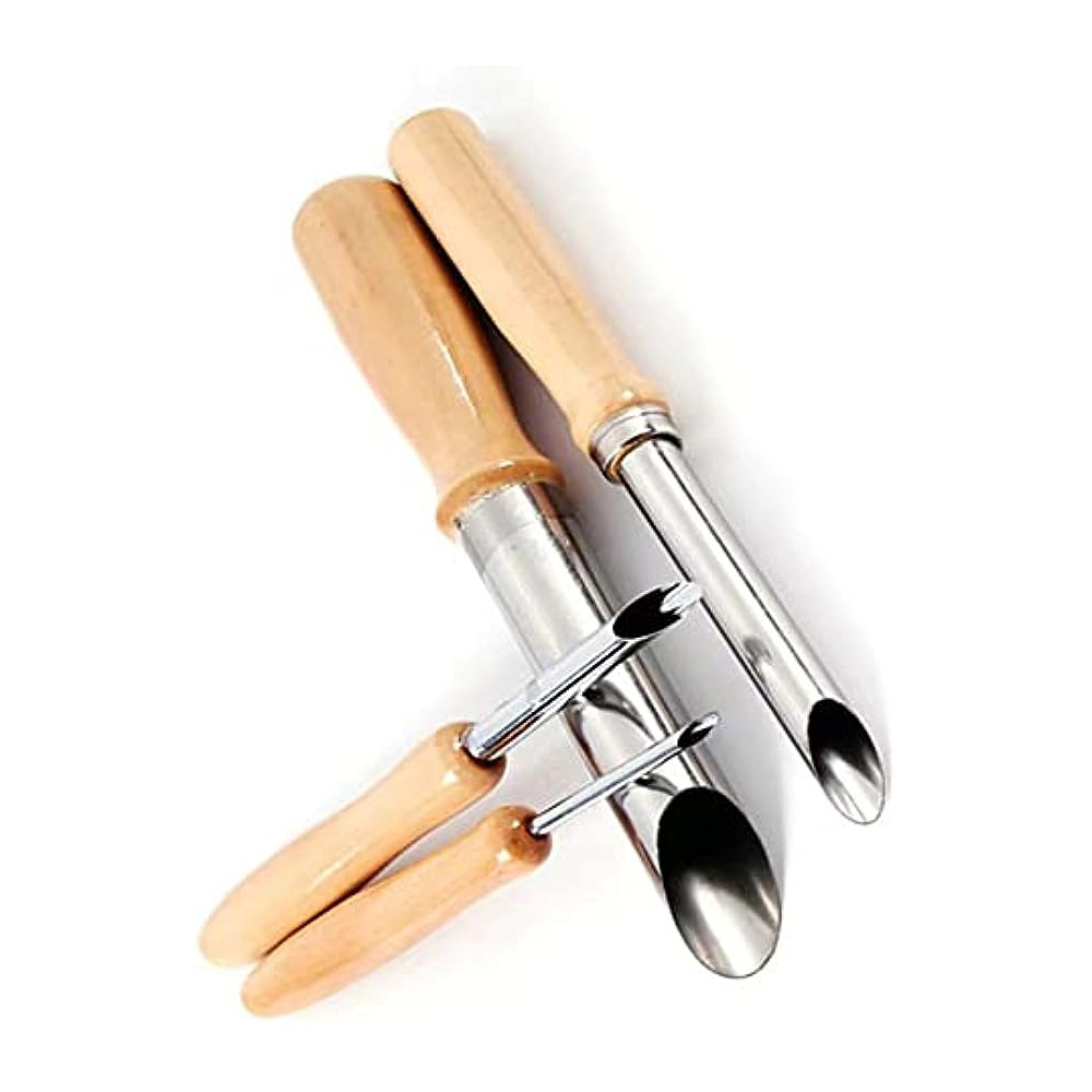 thinkstar 2-Pack Clay Wire Cutter,Sculpting Tools Wire Clay Cutter Dough  Cutting Pottery Tools Wooden