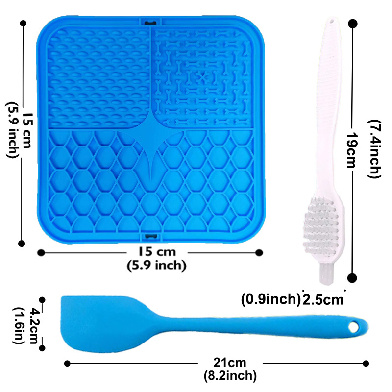 Pet Feeding Kits, Slow Feeding Dog Food Mat Licking Pad With Scraper And  Washing Brush, Promotes Healthy Eating Habits, Feeing Spatula - Temu