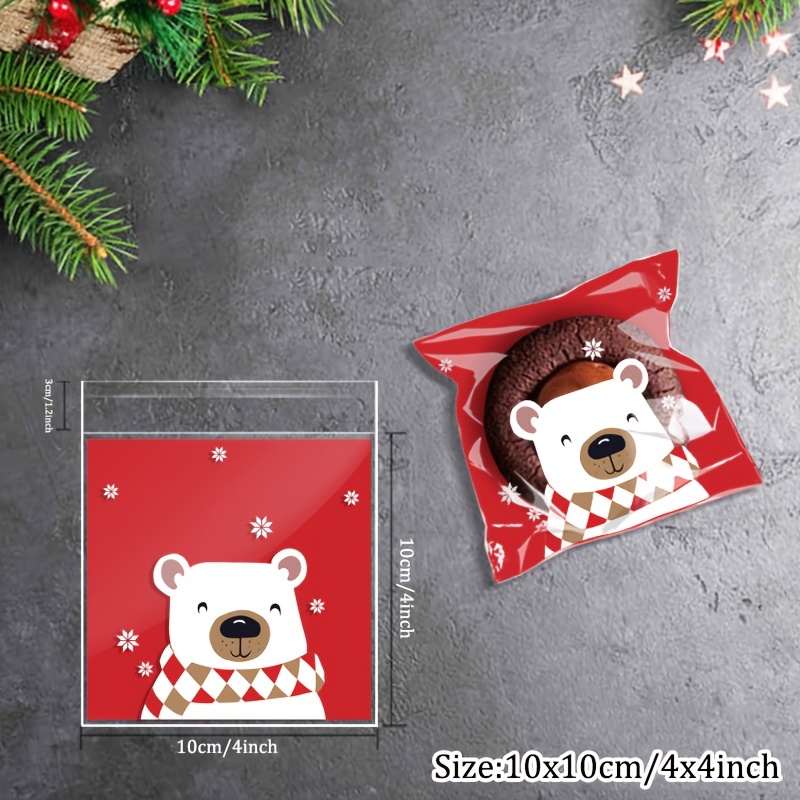 Christmas Square Self sealing Ziplock Bag Candy Handmade - Temu