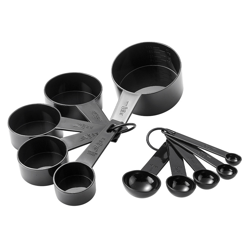 10pcs Black Measuring Spoons Set