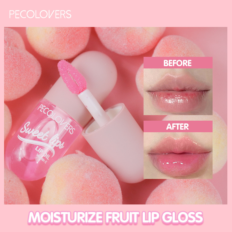 Strawberry Flavored Watery Crystal Clear Jelly Lip Oil Lip Gloss Fruity  Flavor Moisturizing And Diluting Lip Lines Jelly Lipstick Pouty Lip Lip  Gloss