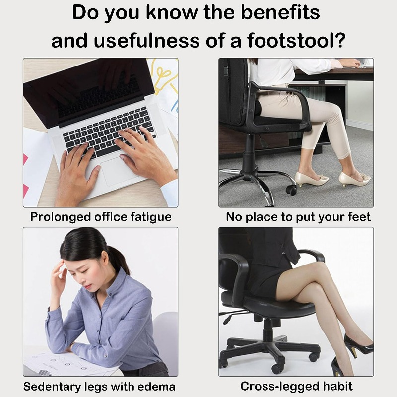 The Benefits of Using a Footrest in Your Home Office 