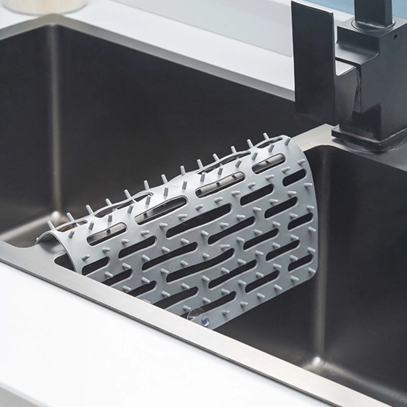 Folding Kitchen Sink Mats Grid Non Slip Fast Draining - Temu