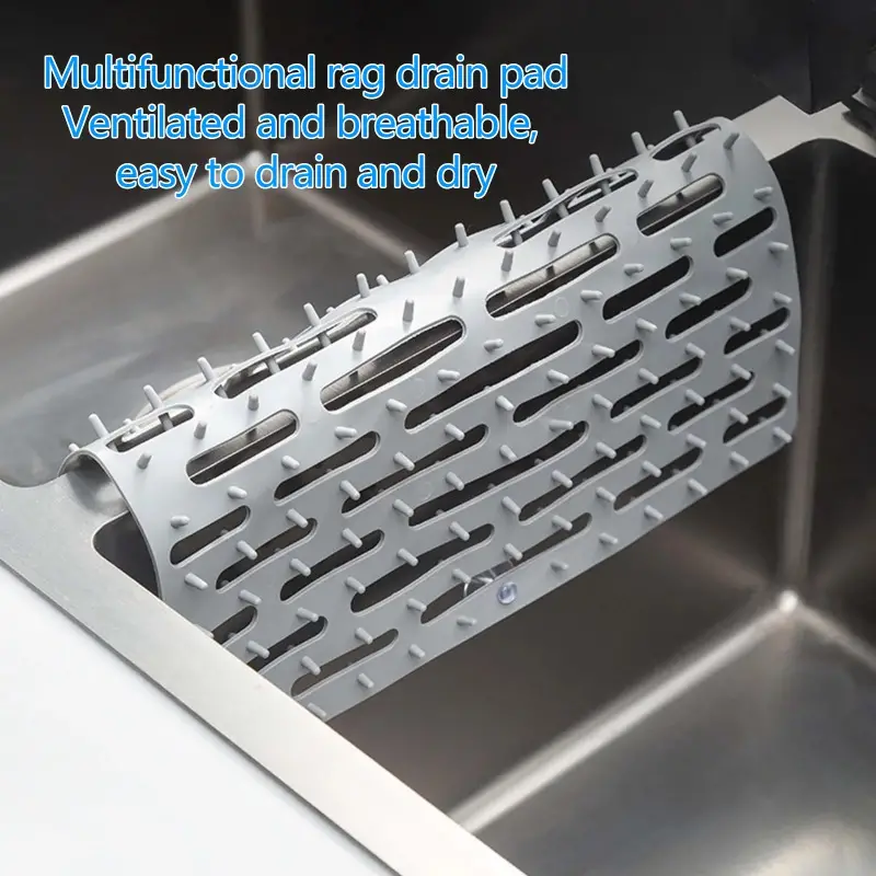 Folding Kitchen Sink Mats Grid Non Slip Fast Draining - Temu