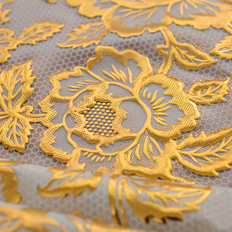 European Thickened Waterproof Tablecloth Rectangular Hot Stamping