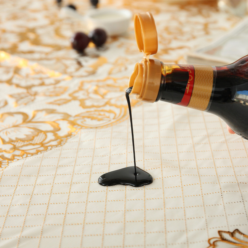 European Thickened Waterproof Tablecloth Rectangular Hot Stamping