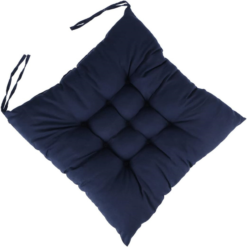 Square Large Chair Cushion with Ties Ultra Soft Warm Floor Cushion