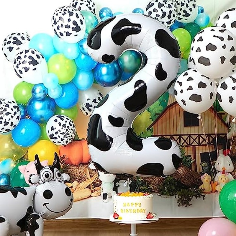 54 Piezas Decoración Globos Animales Granja Vaca Oveja - Temu Chile