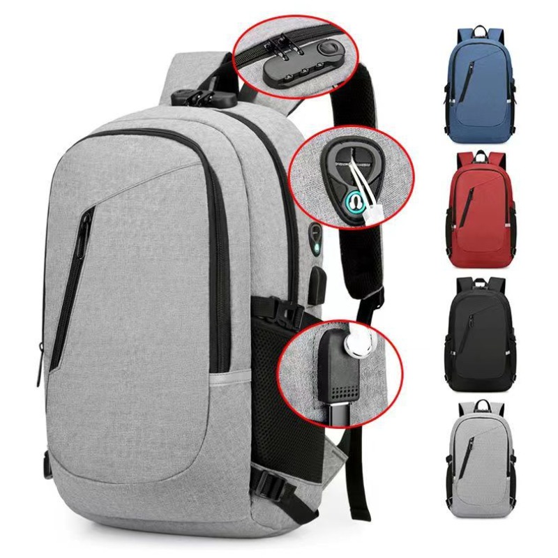 Mochila Antirrobo Hombre Resilver Puerto Carga Usb Mochila - Temu