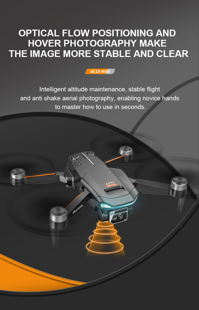 kxmg ae10 rc drone hd dual camera with light flow dron gps fpv wifi profesional helicopter uav details 14