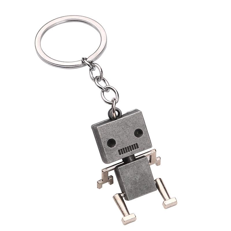 1pc Men Robot Charm Fashionable Keychain For Key Decoration