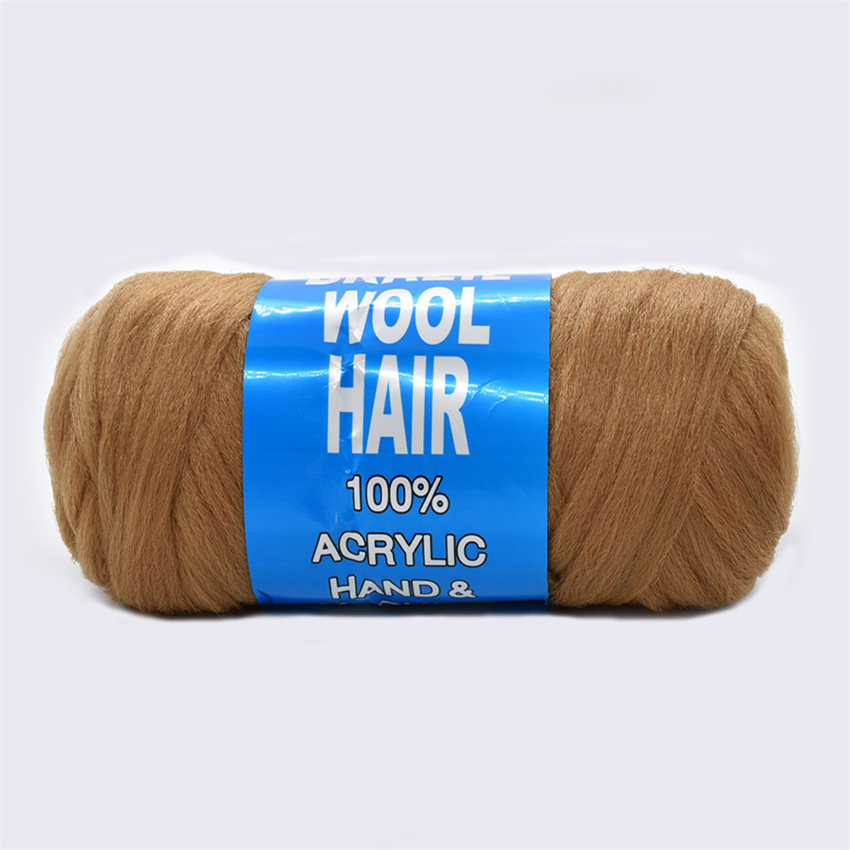 Authentic Brazilian Wool Hair Yarn for Braids (Pack of 5, Reddish Brown)