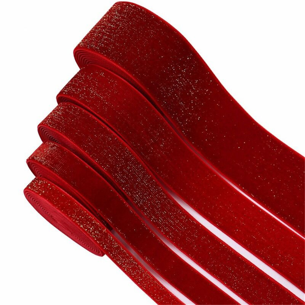 10 Yards Wine Red Velvet Ribbon New Year Cake - Temu