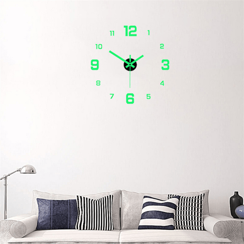 Orologio Luminoso Fai Da Te Casa Semplicità Orologio Da Parete Moda  Silenzioso Soggiorno Adesivi Murali Creativi Orologio Da Parete Camera Da  Letto 210325 Da 8,62 €