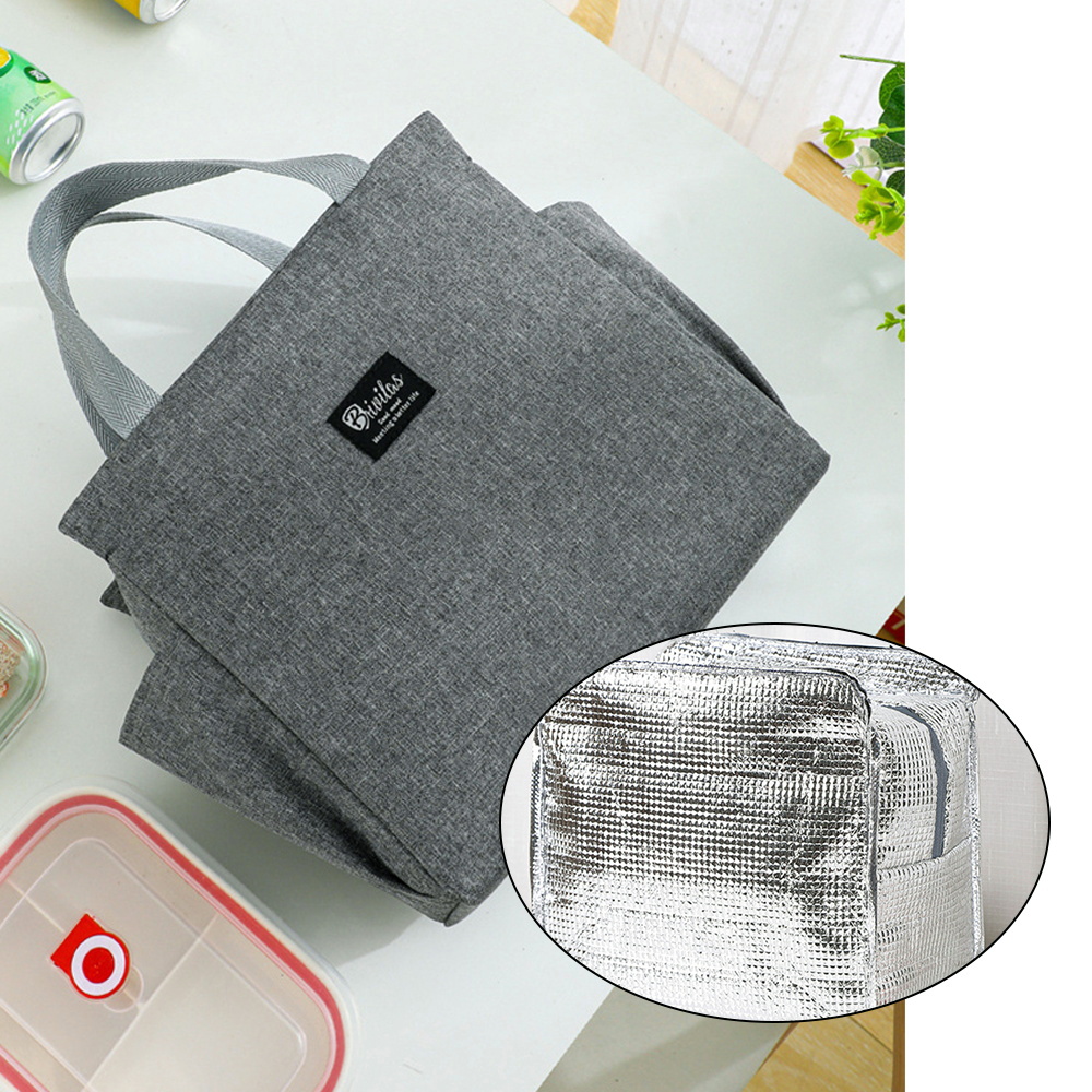 insulated lunch box bag flower letter print cooler bag portable travel picnic bag thermal lunch bag for   gift for womens day details 2