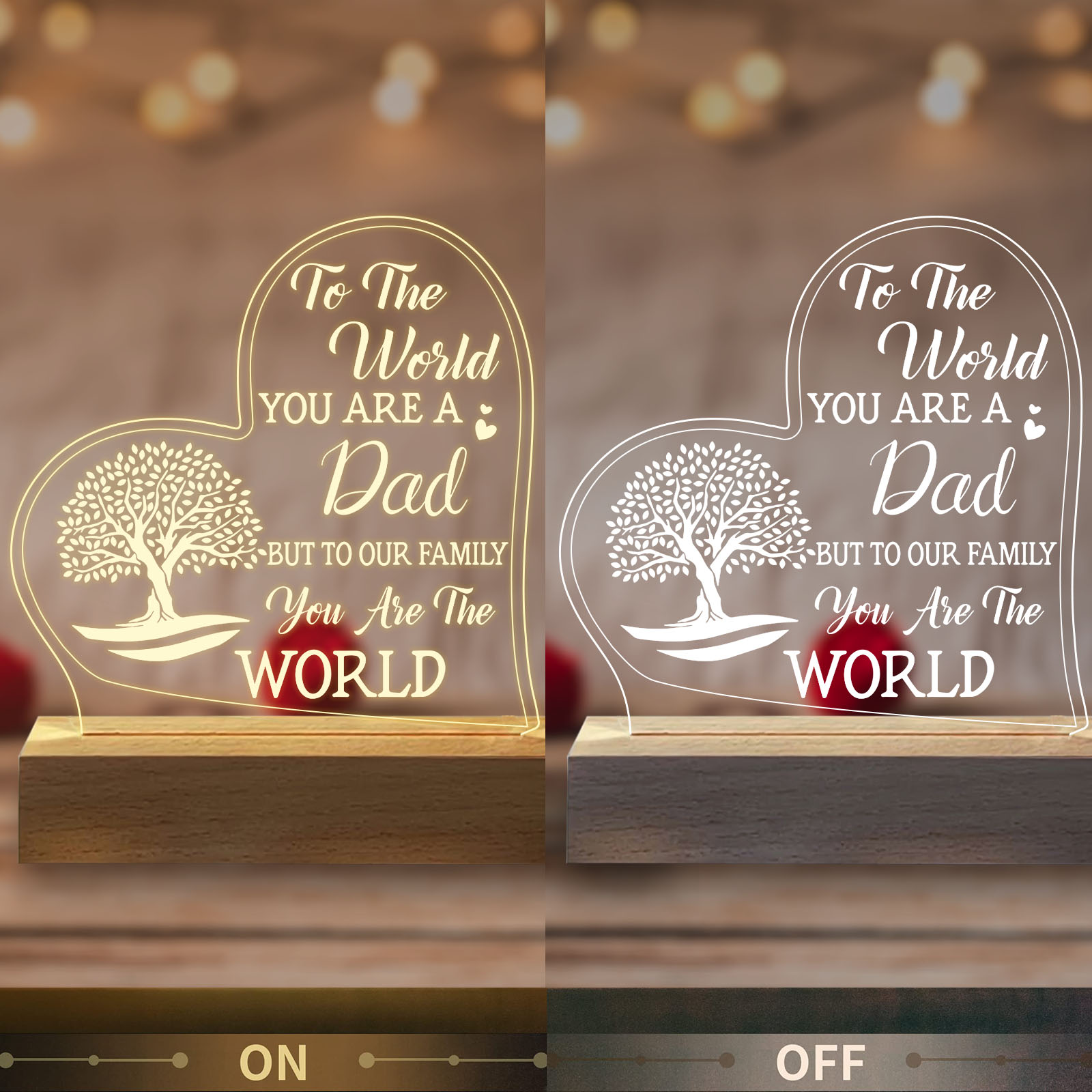 Personalized Night Light For Dad Perfect Birthday Retirement - Temu