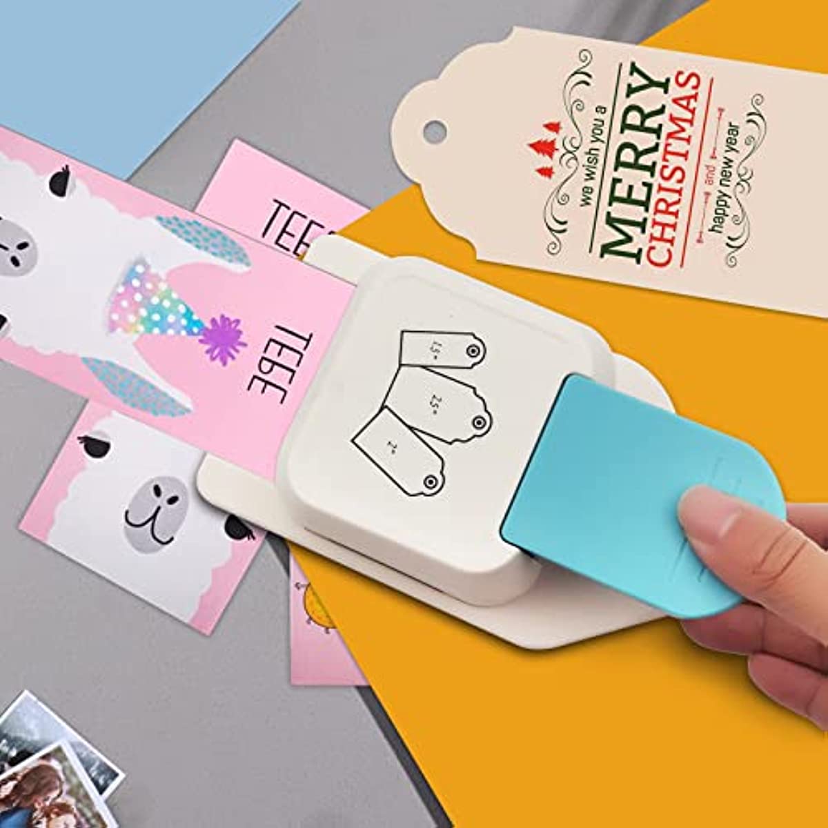 Gift Card Making DIY Projects Label Puncher Craft Paper Tag Maker