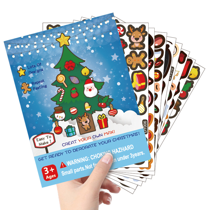 Christmas Stickers for Kids Holiday Stickers for Party Favors Make Your Own  Christmas Stickers Santa Snowman Stickers DI